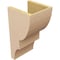 Ekena Millwork 8"W x 8"D x 16"H Wide Ridgewood Rough Cedar Woodgrain TimberThane Corbel, Primed Tan CORUR08X08X16RIDRCPR - alternate 5